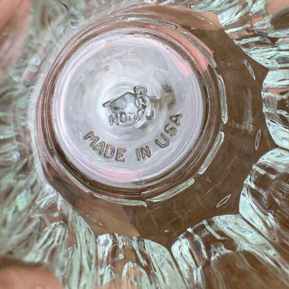 Homco 2 Piece Clear Glass Crystal Candle Votive Holder 7" Tall Vintage 90s Decor - Picture 8 of 8